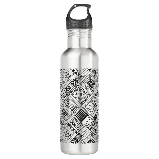 Indian Pattern Doodle 710 Ml Water Bottle (Front)