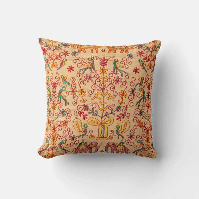 Indian pattern on fabricindian, fabric, india, orn cushion (Front)
