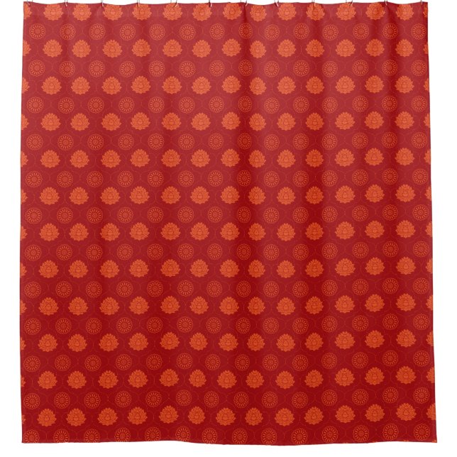 Indian Pattern Shower Curtain (Front)