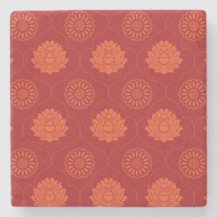 Indian Pattern Stone Coaster