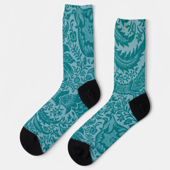 Indian Pattern, William Morris Socks (Left)