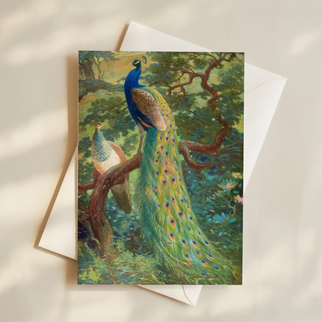 Indian Peafowl | Charles Robert Knight Card (Creator Uploaded)