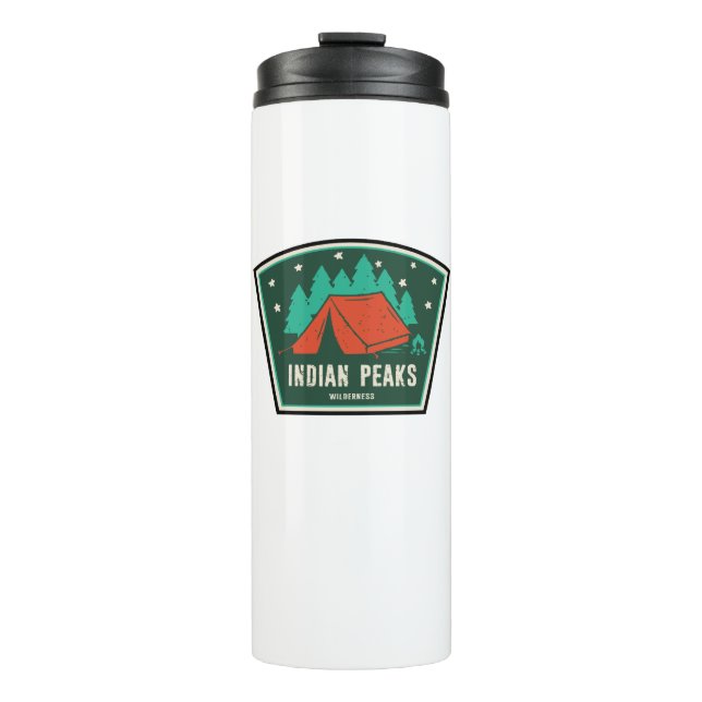 Indian Peaks Wilderness Colorado Camping Thermal Tumbler (Front)