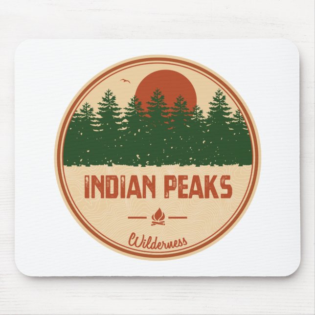 Indian Peaks Wilderness Colorado Mouse Mat (Front)