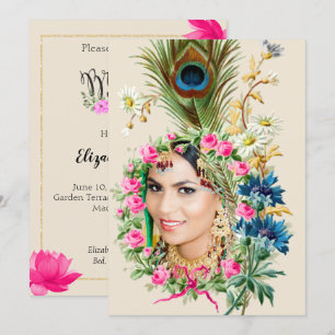 Indian Photo Bridal Shower Invitation