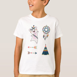 Indian Polar Bear Sticker Set Bear Dreamcatcher T-Shirt