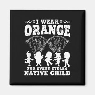 Indian Pride Native American Orange For Native Chi Magnet