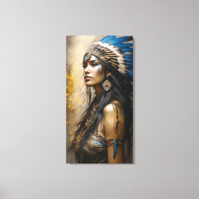 Indian Princess Canvas Print (Front)