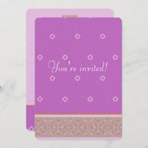 Indian Purple - Invitation Card
