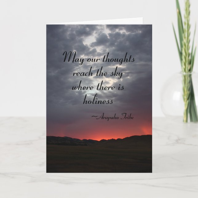 Indian Quote Greeting Card  (Front)
