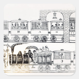 Indian Railway Square Sticker