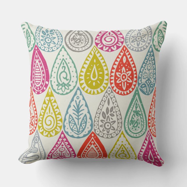 Indian raindrops cushion (Front)