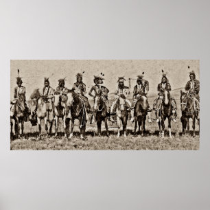 Indian reception of President Arthur Antiqued Poster