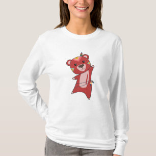 Indian Red Bear Fashing Teddy Feather T-Shirt
