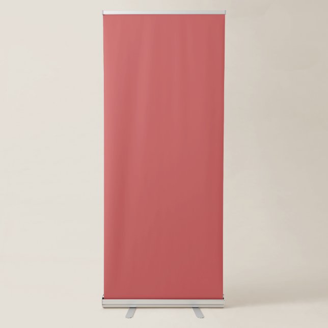 Indian red colour retractable banner (Front)