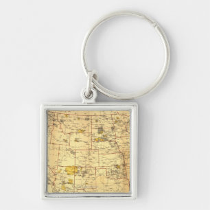Indian Reservations West of the Mississippi Key Ring