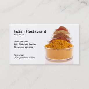 Indian Restaurant Business Card