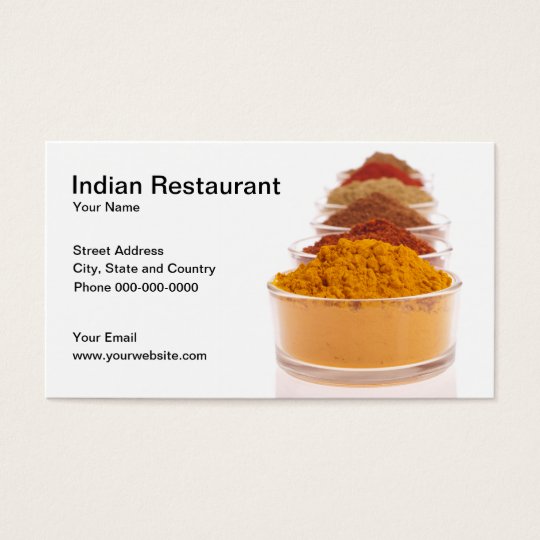 Indian Restaurant Business Card