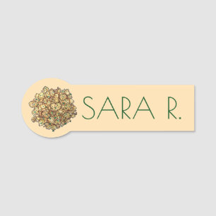 Indian Restaurant Food Takeaway Aloo Gobi Curry Name Tag