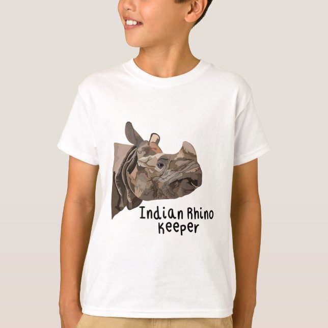 Indian Rhino Keeper T-Shirt (Front)