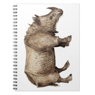 Indian rhinoceros, Rhinoceros unicornis (1596-1610 Notebook