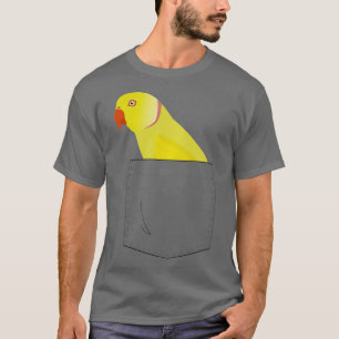 Indian Ringneck Parakeet Yellow Parrot Fake T-Shirt