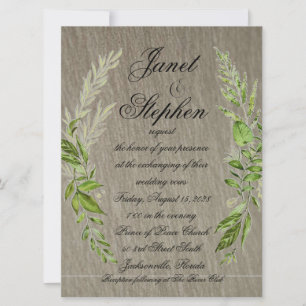 Indian River Flat Wedding Invitation