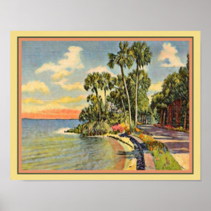 Indian River Florida Tropical Poster