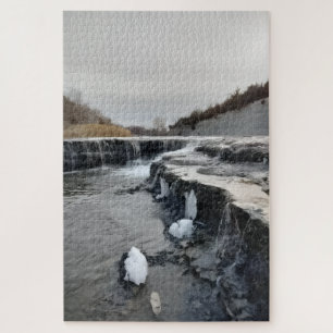 Indian Rock Park Winter Scene Jigsaw Puzzle