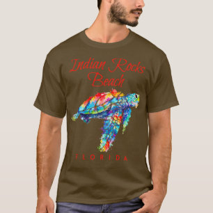Indian Rocks Beach Florida Watercolor Sea Turtle T-Shirt