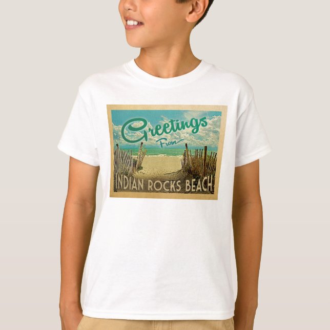 Indian Rocks Beach Vintage Travel T-Shirt (Front)
