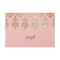 Indian RSVP Wedding Reply Card Damask Baby Pink
