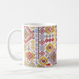 Indian rug paisley ornament pattern. Ethnic Mandal Coffee Mug