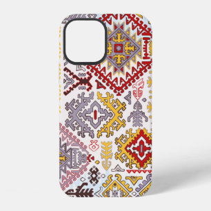 Indian rug paisley ornament pattern. Ethnic Mandal iPhone 12 Case