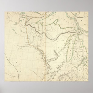 Indian Settlements in North America 4 Poster