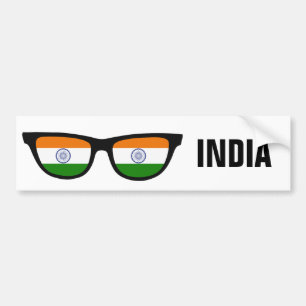 Indian Shades custom text & colour bumpersticker Bumper Sticker