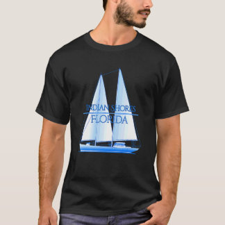 Indian Shores Florida Coastal Nautical Sailing Sai T-Shirt