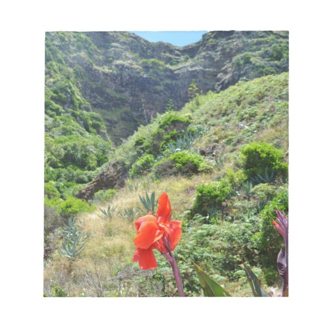 Indian Shot (Canna indica purpurea) Notepad (Front)