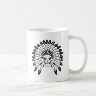 Indian Skull Chief Coffee Mug