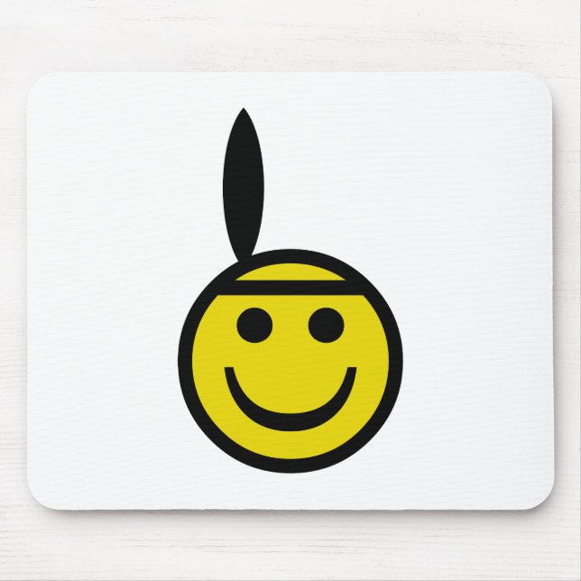 Indian Smiley Mouse Mat (Front)