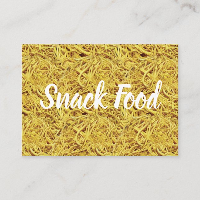 Indian Snack Crunchy Noodles Snack Food Business Card (Front)