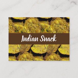 Indian Snack Methi Vadi Food Business Card