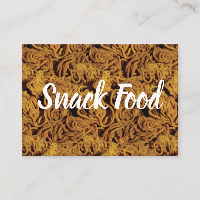Indian Snack Murukku Crunchy Snack Food Business Card (Front)