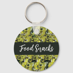 Indian Snacks Dhokla Breakfast Food  Key Ring