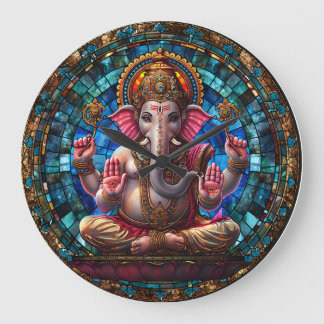 Indian Spiritual Decor for House or Temple Large Clock