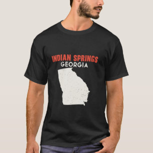 Indian Springs Georgia USA State America Travel Ge T-Shirt