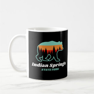 Indian Springs State Park Georgia GA Bear Retro Coffee Mug
