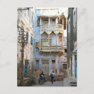 Indian Street scene Postcard