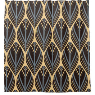 indian style feathers seamless pattern in silver i shower curtain