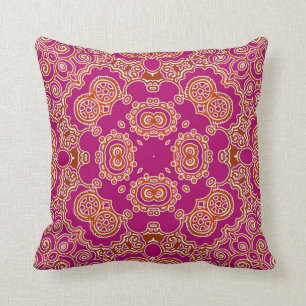 Indian style ornaments cushion